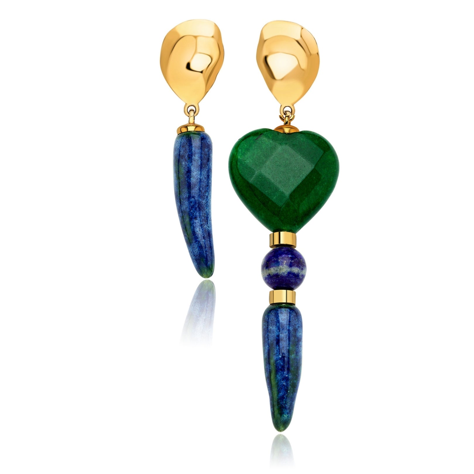 Eve’s Heart Earrings, Green