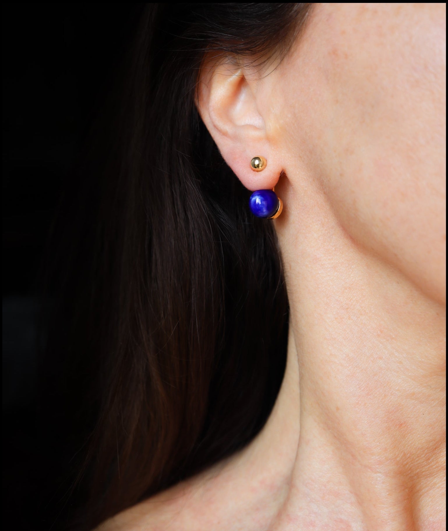 Orb Earrings, Marine