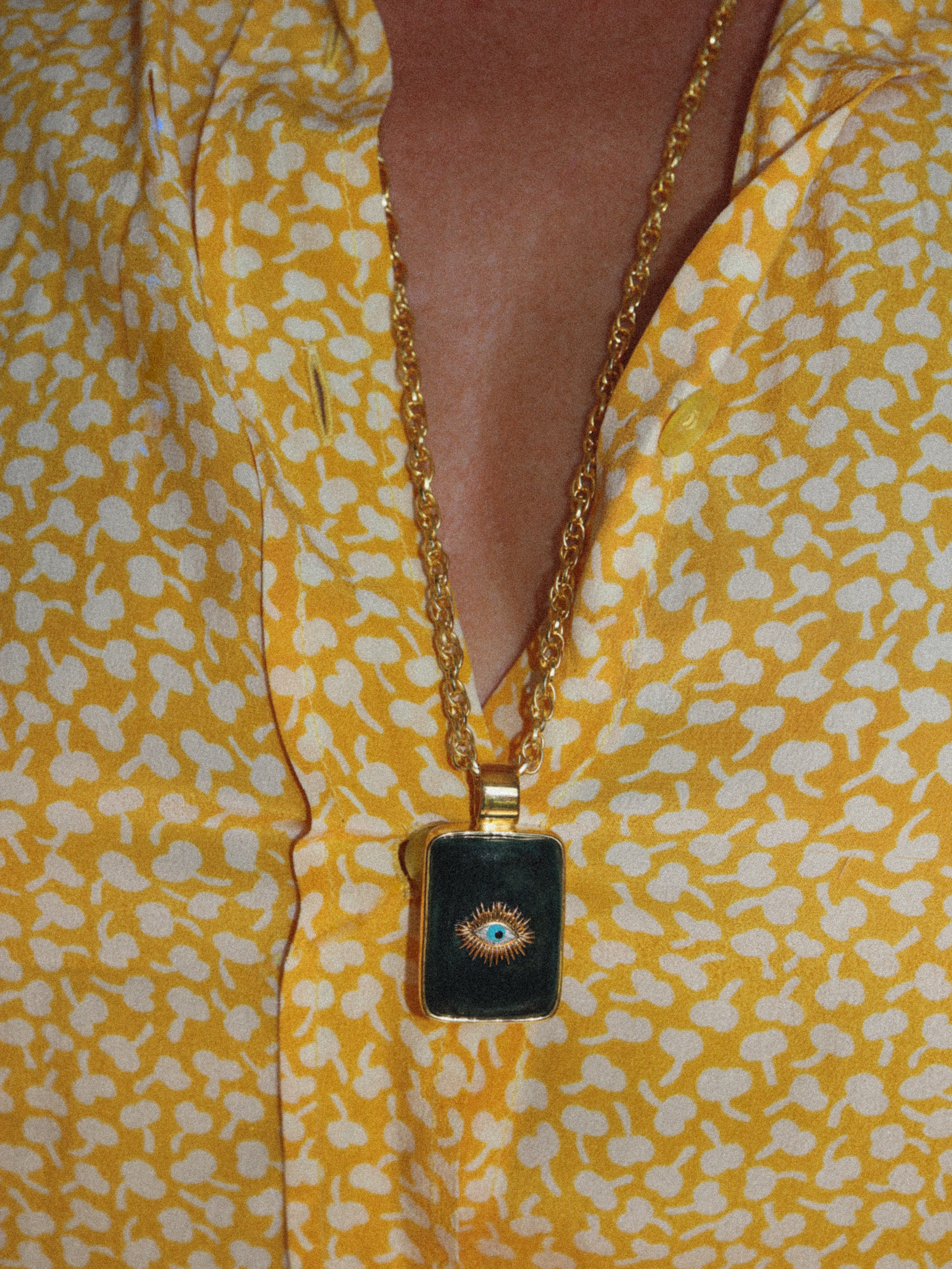 Evil Eye Pendant, Forest